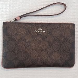 COACH Wristlet Brown/Rose